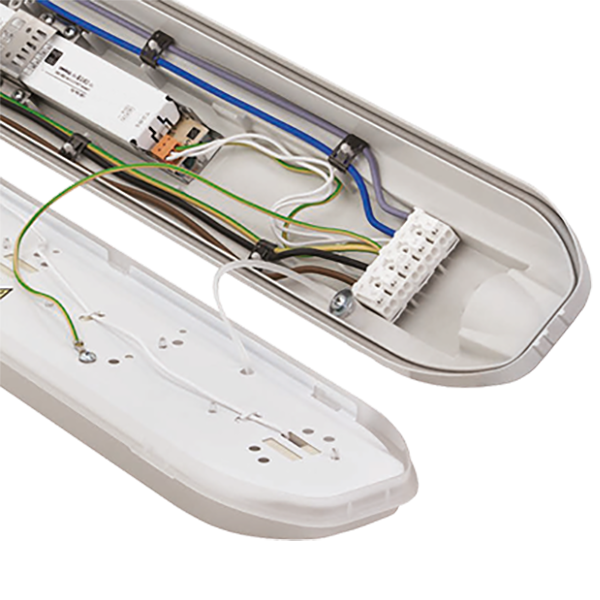 Conector con clema luminaria industrial Maher de artesolar