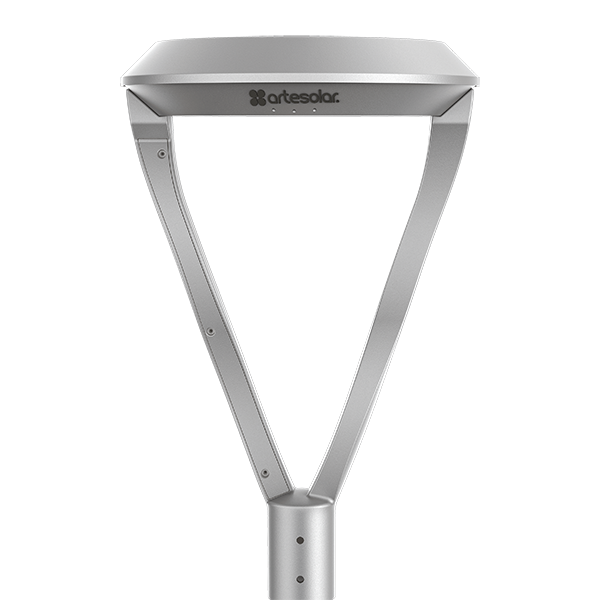 Luminaria duna arpa. iluminación exterior artesolar